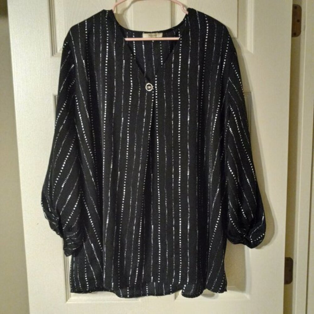 BeBonnie Women's  XXXL Lantern 3/4 sleeve blouse